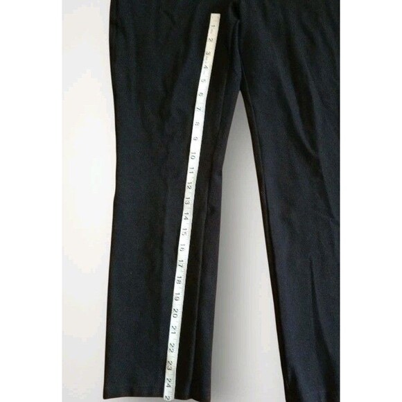 NYDJ Women's Peite Samantha Slim Ponte Pants Black Size 12P Lift Tuck - Picture 6 of 7